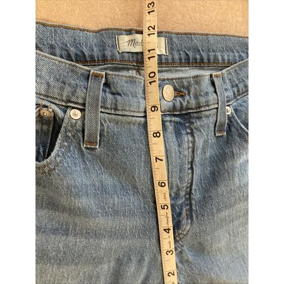 Madewell Cali Demi Boot Jeans Women’s Sz 31P Blue Cropped Mid Rise Stretch - Picture 6 of 11